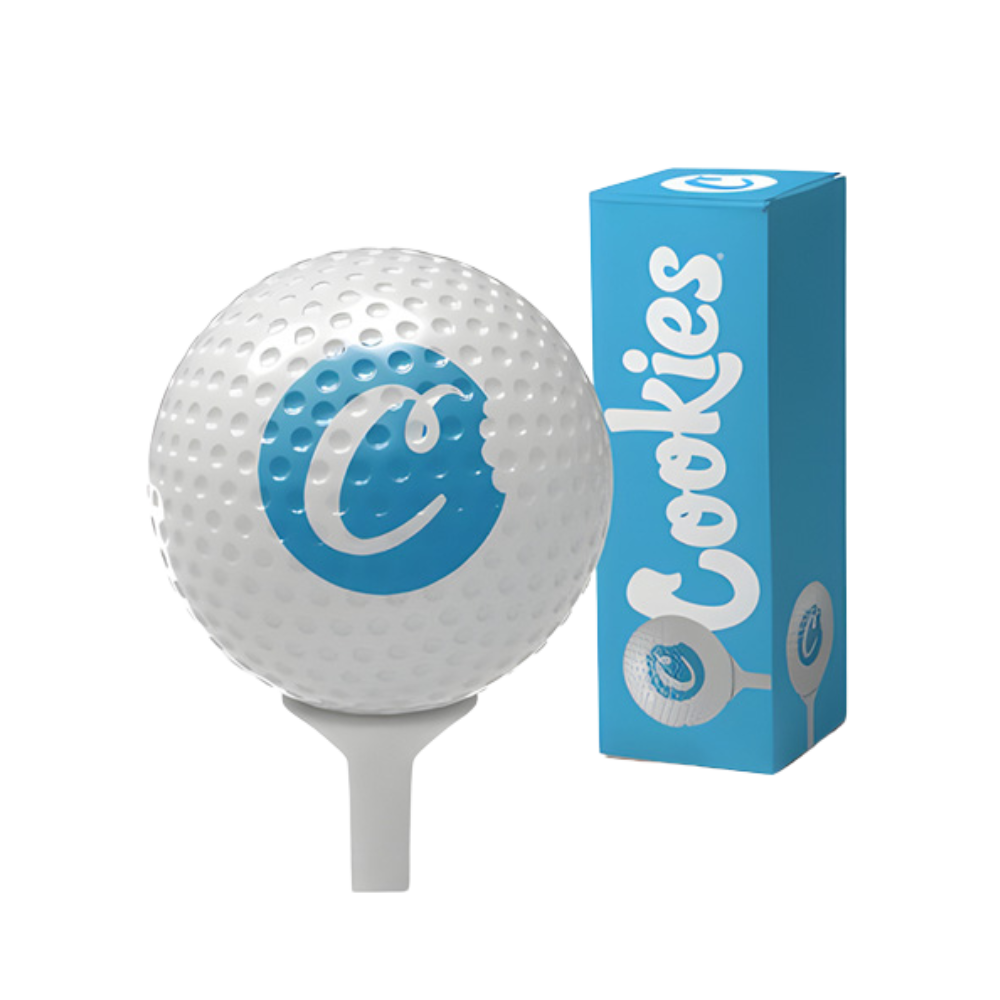 Trois balles de golf Cookies Goodies, conçues pour les amateurs de golf, avec un design attrayant et coloré.