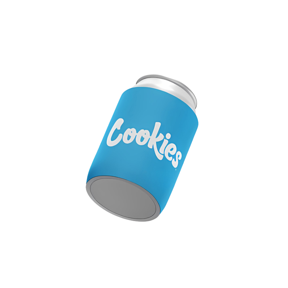 Koozie Cookies Goodies, protection pour canettes avec logo Cookies, en tissu souple et coloré.
