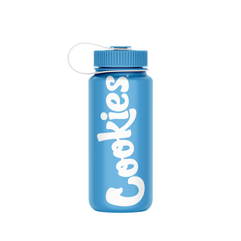 Gourde de sport Cookies Goodies, bouteille d'eau réutilisable avec logo Cookies, idéale pour le sport et les activités en plein air.