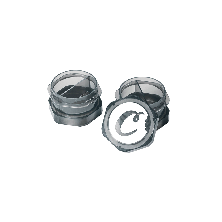Grand bocal empilable Cookies V2 pour biscuits, contenants en verre transparent avec couvercle en silicone, idéal pour stocker des gourmandises.