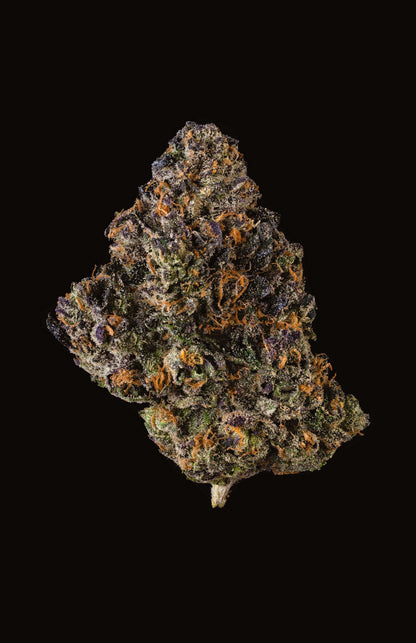 Shake G3 Blueberry Caviar X Pom de Cookies Europe, boisson aux myrtilles et grenade dans un verre transparent.