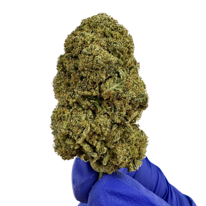 Gelato OG par DELI-CANNA, flacon de 3g de cannabis avec étiquette colorée et logo de la marque.