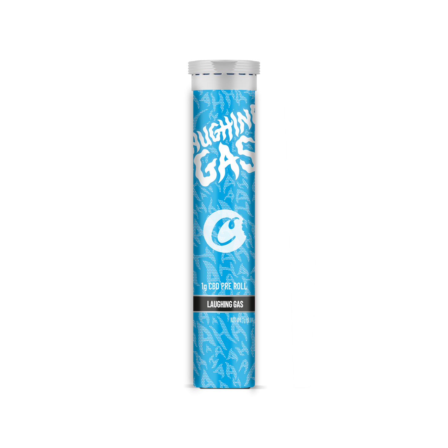 Prerolls Cookies Laughing Gas B2B, pré-rouleaux de cannabis, emballage coloré et marque distinctive.