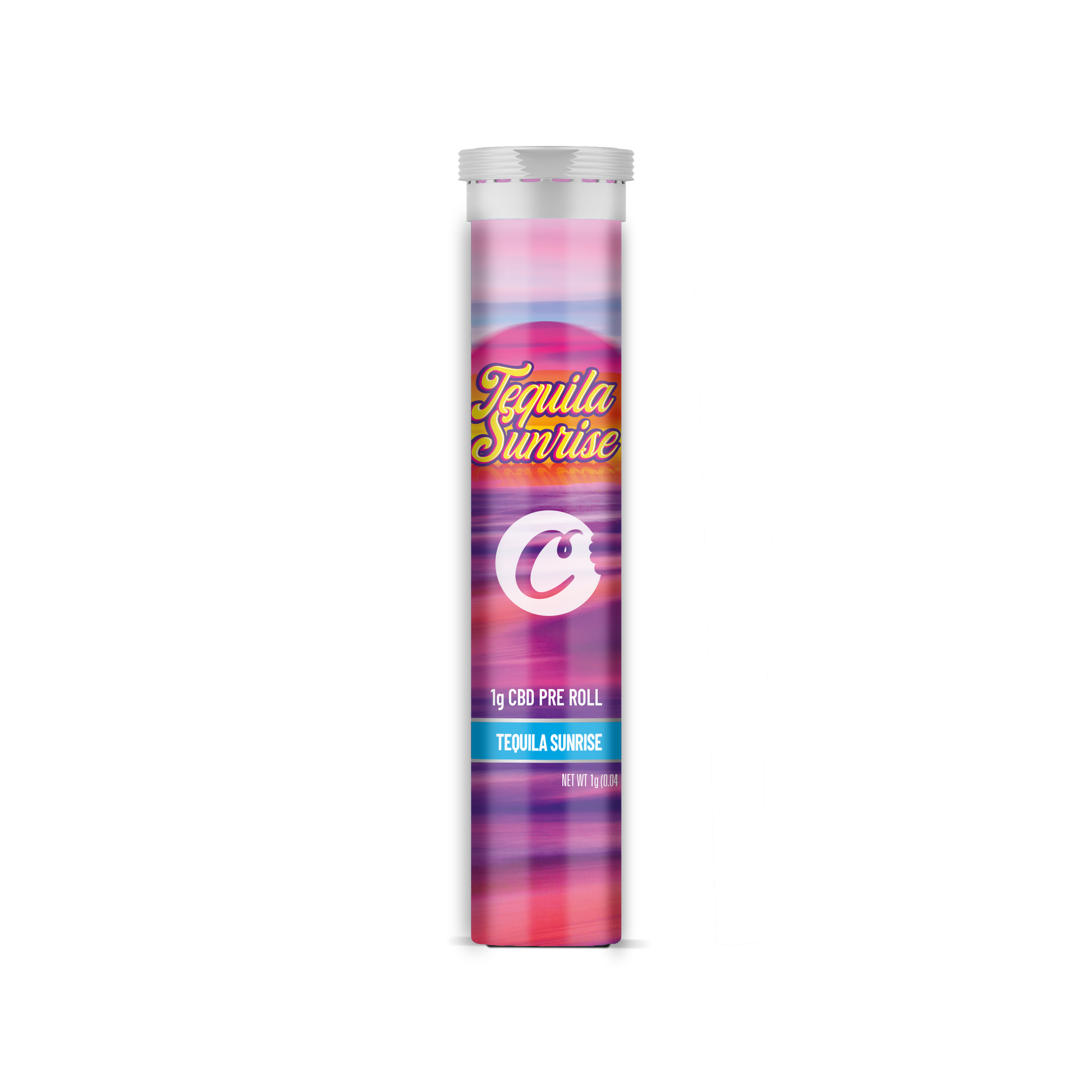 Pré-roulé CBD Tequila Sunrise par Cookies, cannabis pré-roulé avec emballage coloré, idéal pour une expérience relaxante.